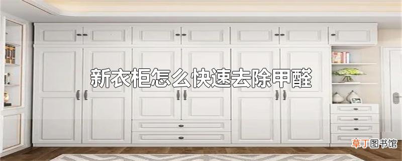 新衣柜怎么快速去除甲醛