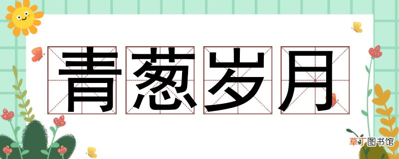 青葱岁月是什么意思 青葱岁月什么意思