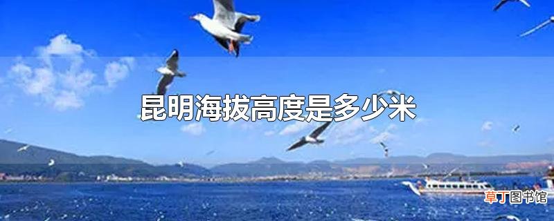 昆明海拔高度是多少米