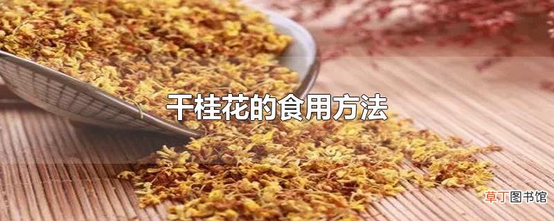 干桂花的食用方法