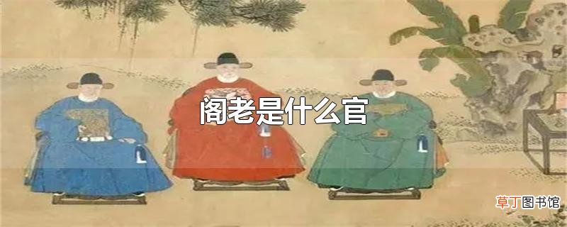 阁老是什么官