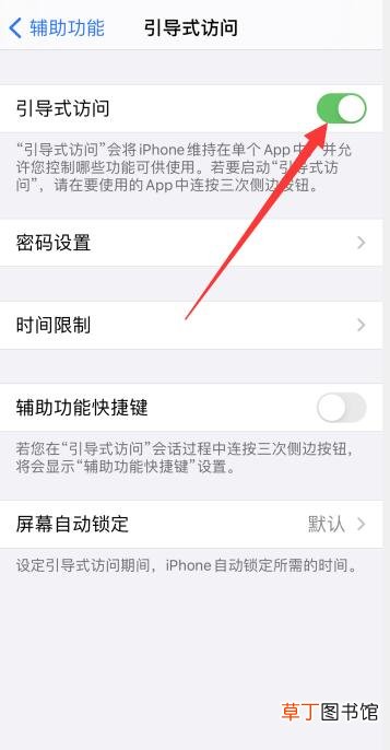 苹果引导式访问打不开