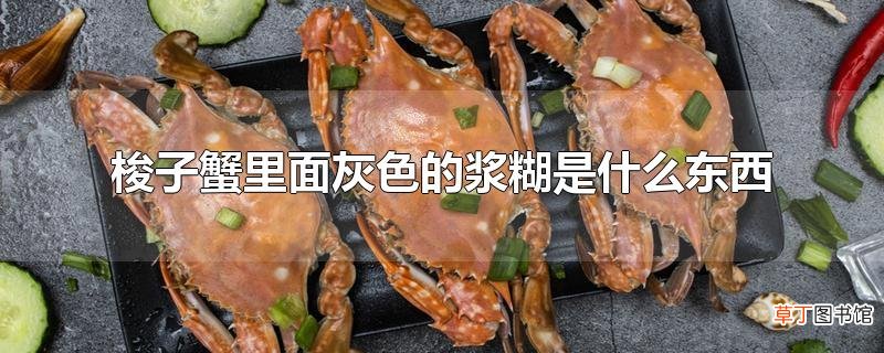 梭子蟹里面灰色的浆糊是什么东西