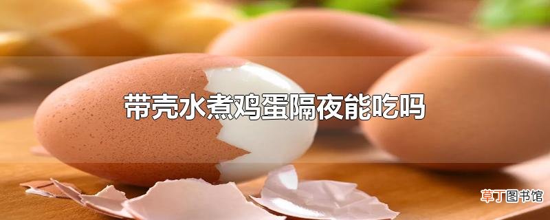 带壳水煮鸡蛋隔夜能吃吗