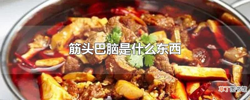 筋头巴脑是什么东西