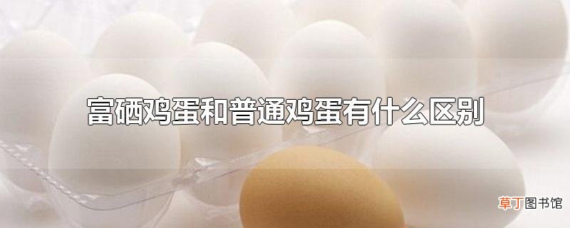 富硒鸡蛋和普通鸡蛋有什么区别