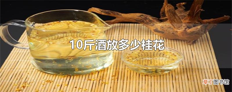 10斤酒放多少桂花