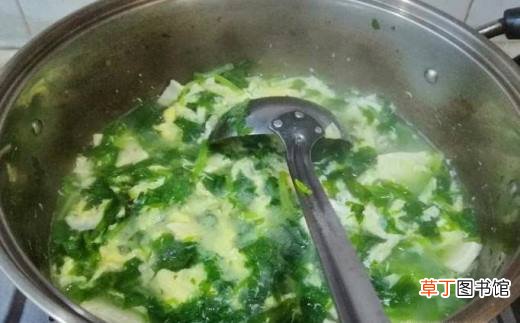 萝卜豆腐芹菜叶子汤的做法