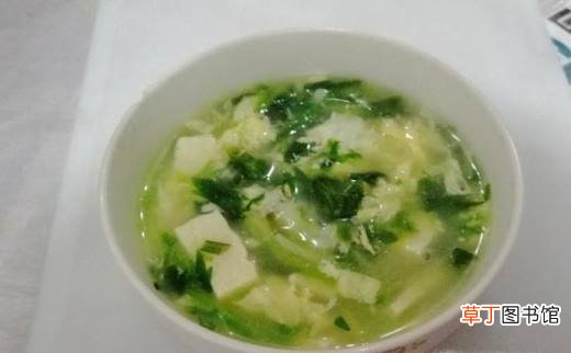 萝卜豆腐芹菜叶子汤的做法