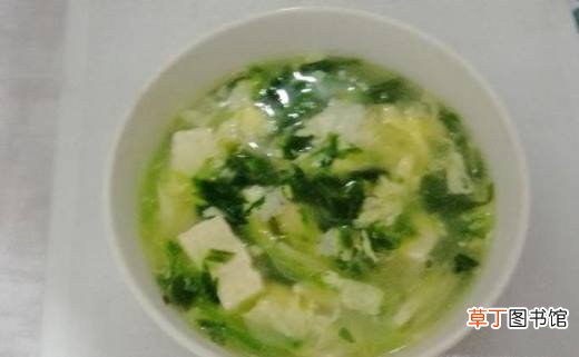 萝卜豆腐芹菜叶子汤的做法