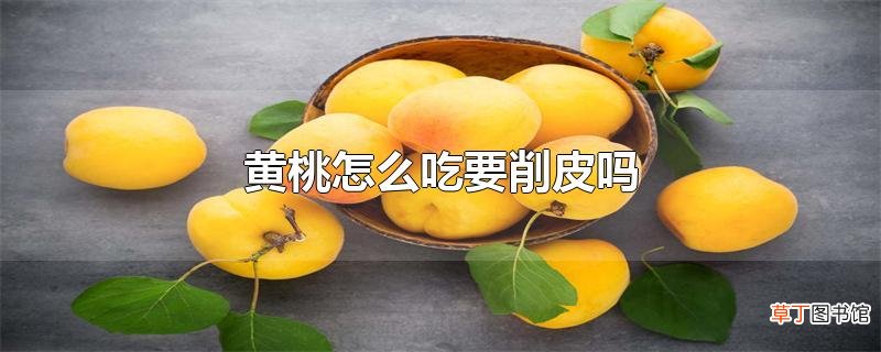 黄桃怎么吃要削皮吗
