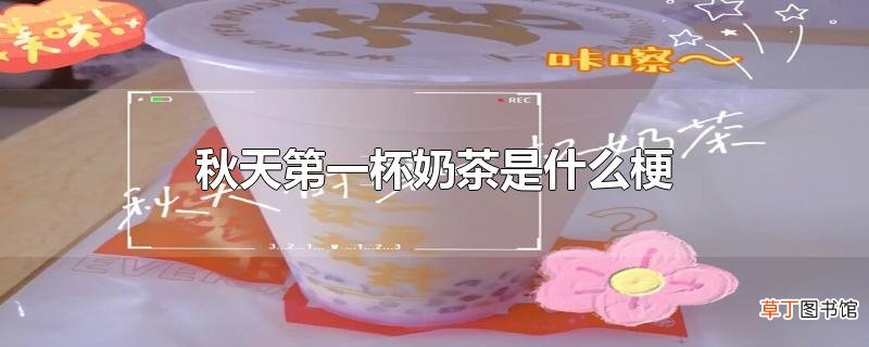 秋天第一杯奶茶是什么梗