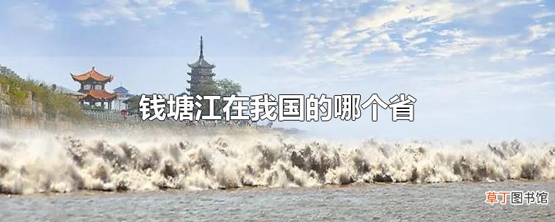 钱塘江在我国的哪个省