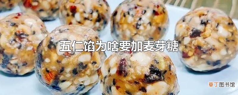 五仁馅为啥要加麦芽糖