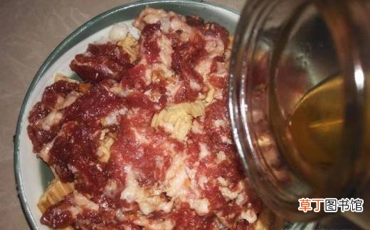肉末蒸腐竹的做法