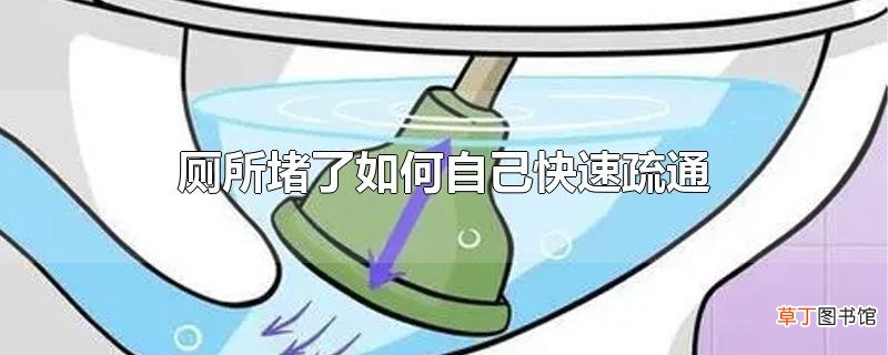 厕所堵了怎么自己快速疏通