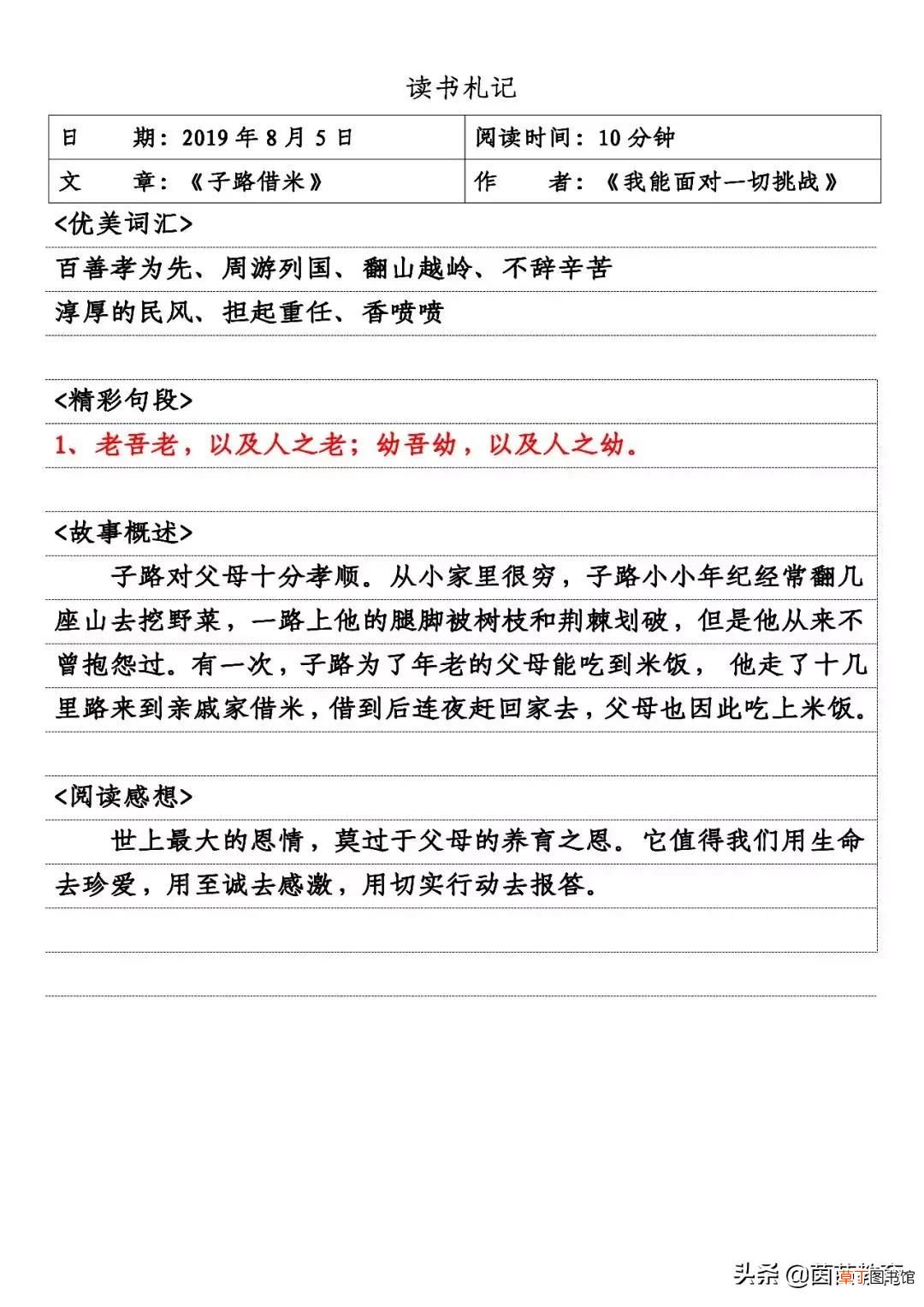 你的读书笔记做好了吗 读书笔记的格式