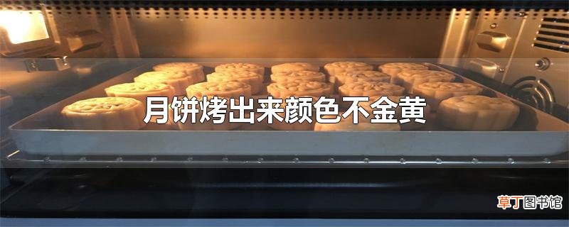 月饼烤出来颜色不金黄