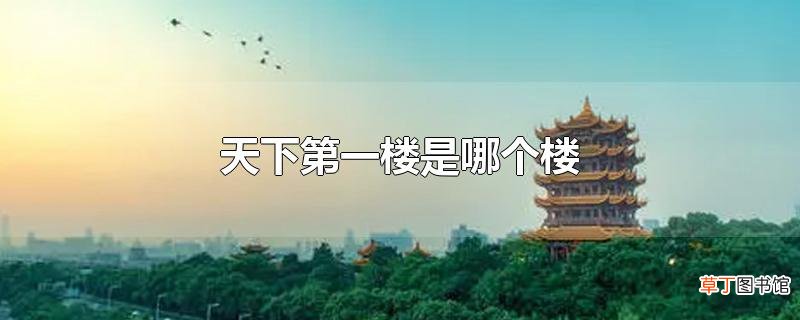 天下第一楼是哪个楼