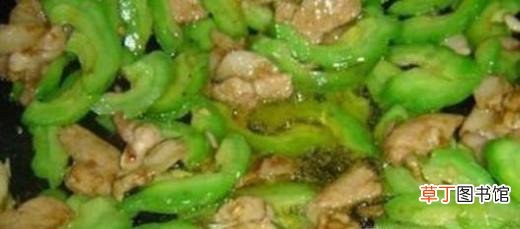 家常小菜苦瓜炒肉