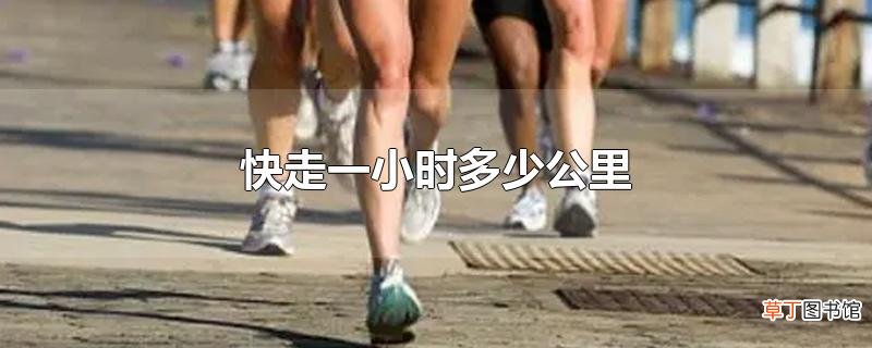 快走一小时多少公里
