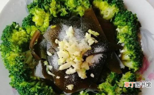 怎样做好吃的西兰花拌海带？