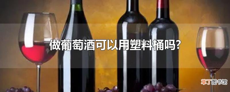 做葡萄酒可以用塑料桶吗?