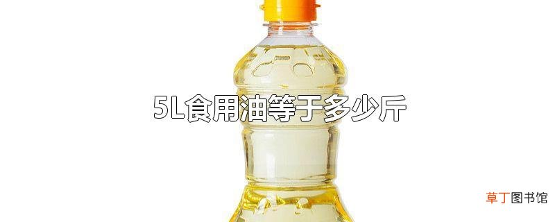 5L食用油等于多少斤