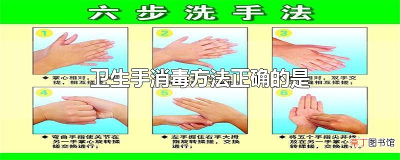 卫生手消毒方法正确的是