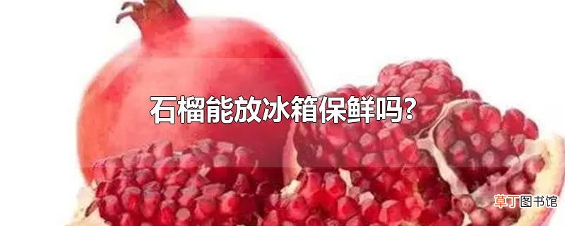 石榴能放冰箱保鲜吗?