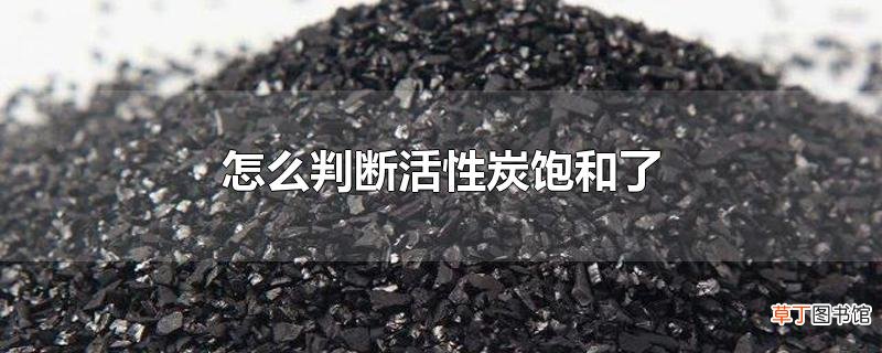 怎么判断活性炭饱和了