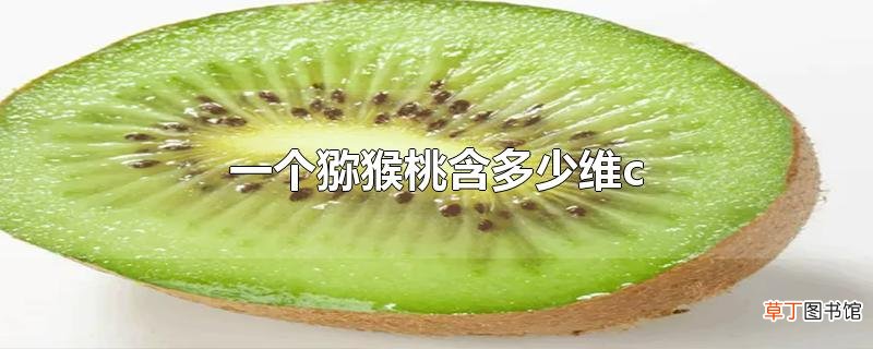 一个猕猴桃含多少维c