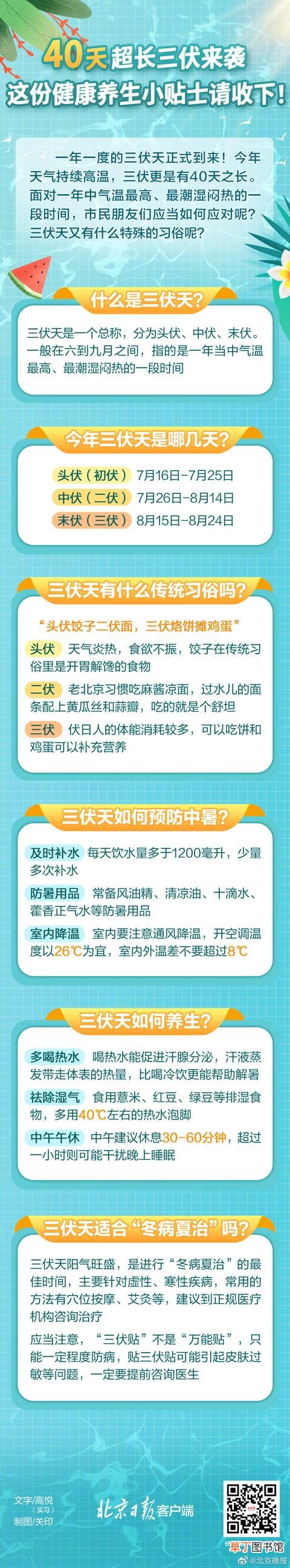 三伏天这些禁忌不能犯 40天超长三伏来袭