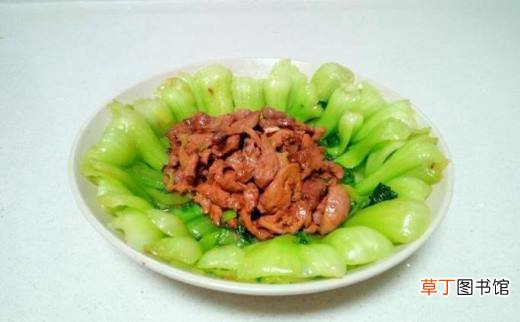 鸡肝扒油菜的家常做法