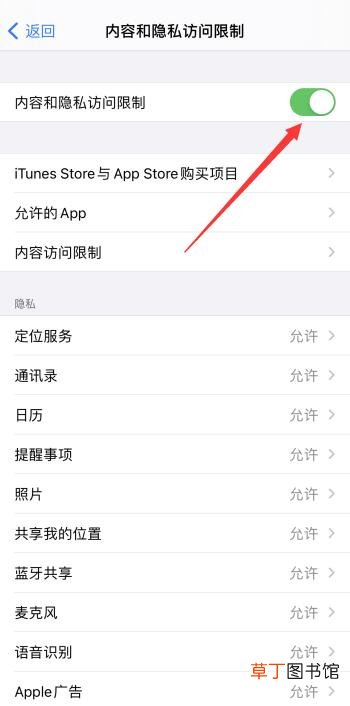 苹果手机访问限制没有了