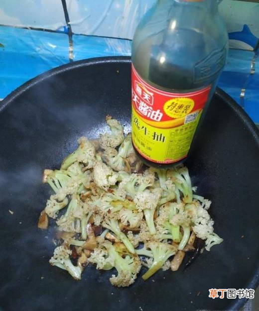怎样做美味的豆豉香菇炒花菜？