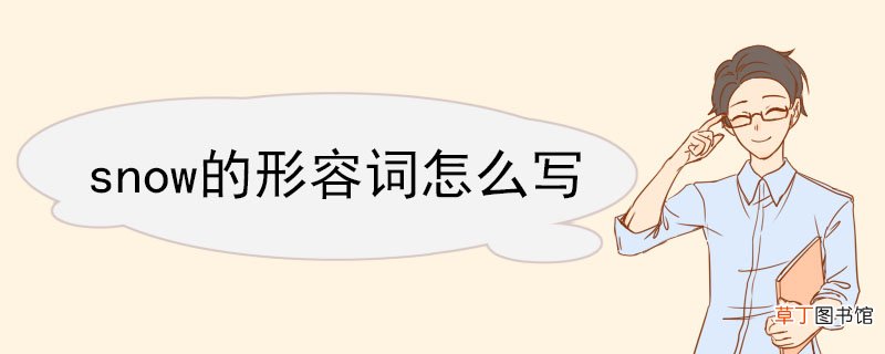 snow的形容词怎么写 snow的用法总结大全