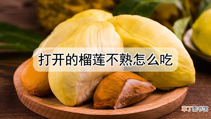 打开的榴莲不熟怎么吃