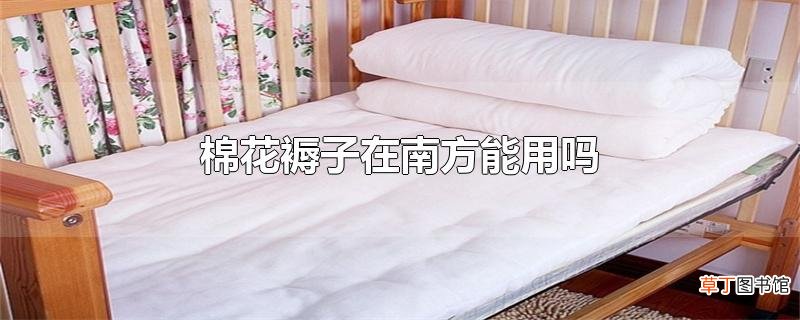 棉花褥子在南方能用吗