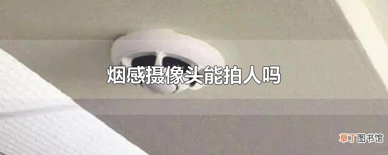 烟感摄像头能拍人吗