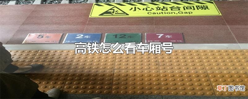 高铁怎么看车厢号