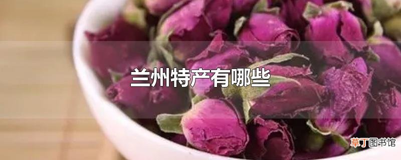 兰州特产有哪些