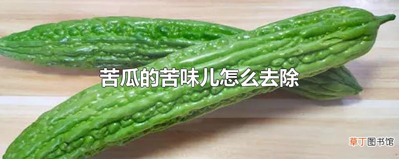 苦瓜的苦味儿怎么去除