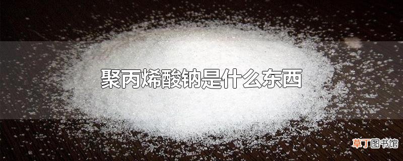 聚丙烯酸钠是什么东西
