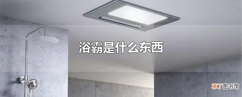 浴霸是什么东西