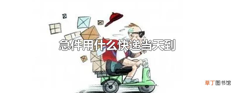 急件用什么快递当天到