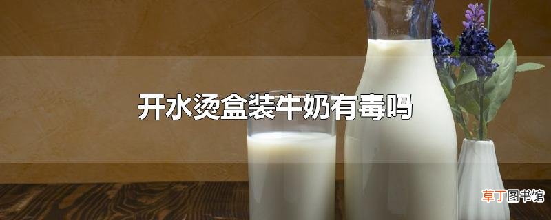 开水烫盒装牛奶有毒吗