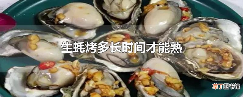 生蚝烤多长时间才能熟