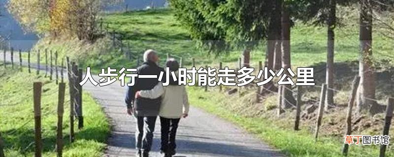 人步行一小时能走多少公里