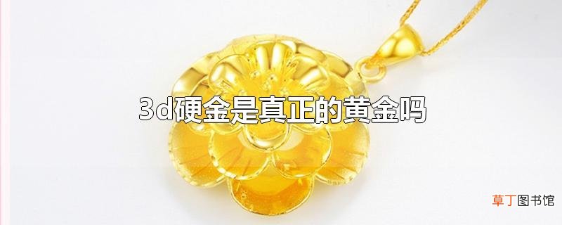3d硬金是真正的黄金吗